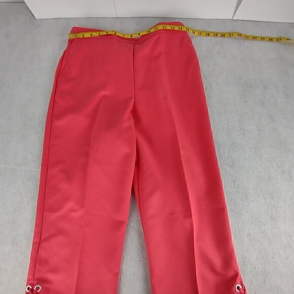 Alfred Dunner Women's Classic Fit Elastic Waist Pink Pull On Capri Size 10 (NWT) - Picture 5 of 10